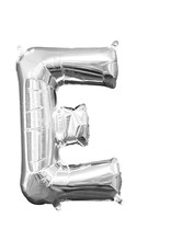 Amscan folieballon zilver letter E 40 cm