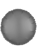 Folieballon zwart mat rond 43 cm Folieballon zwart mat rond 43 cm