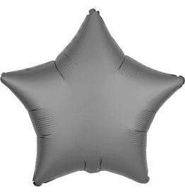 Folieballon zwart vorm ster 48 cm