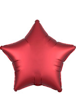 Amscan folieballon donkerrood vorm ster 48 cm