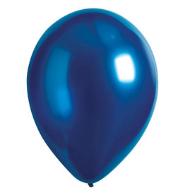Everts latex ballonnen chroom blauw 11 inch 50 stuks