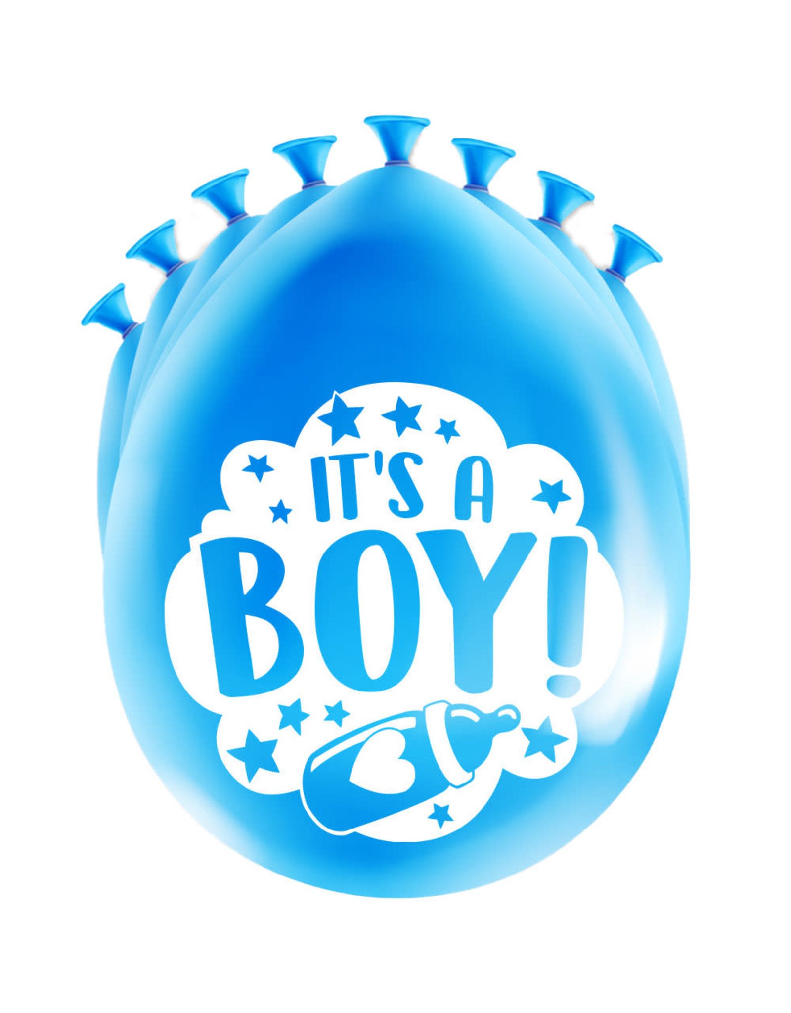 8 party ballonnen geboorte jongen