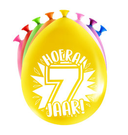8 party ballonnen 7 jaar