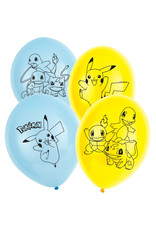 Amscan latex ballonnen Pokémon 6 stuks