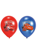 Latex ballonnen Cars 6 stuks 27 cm