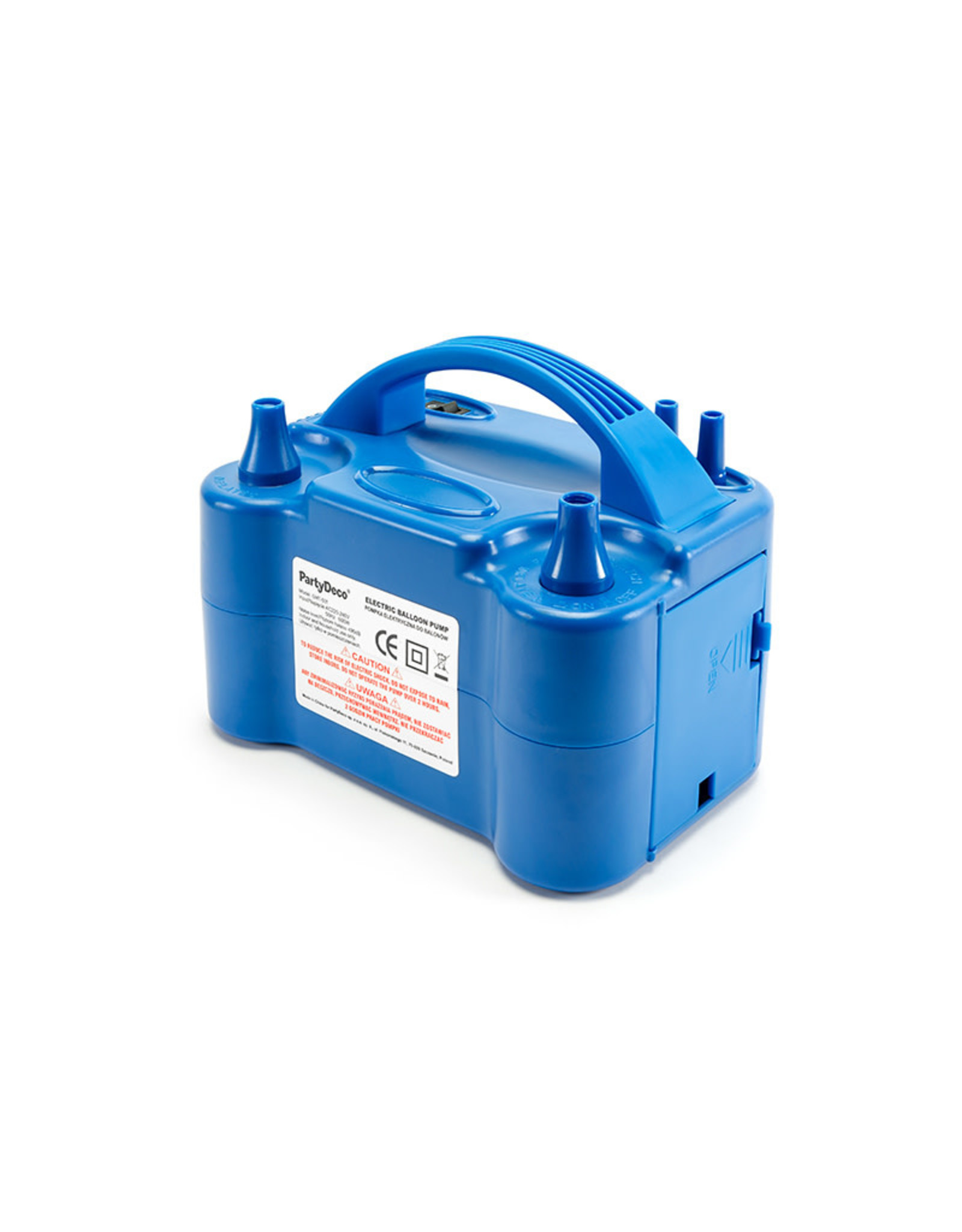 Elektrische pomp met 2 vultuiten blauw