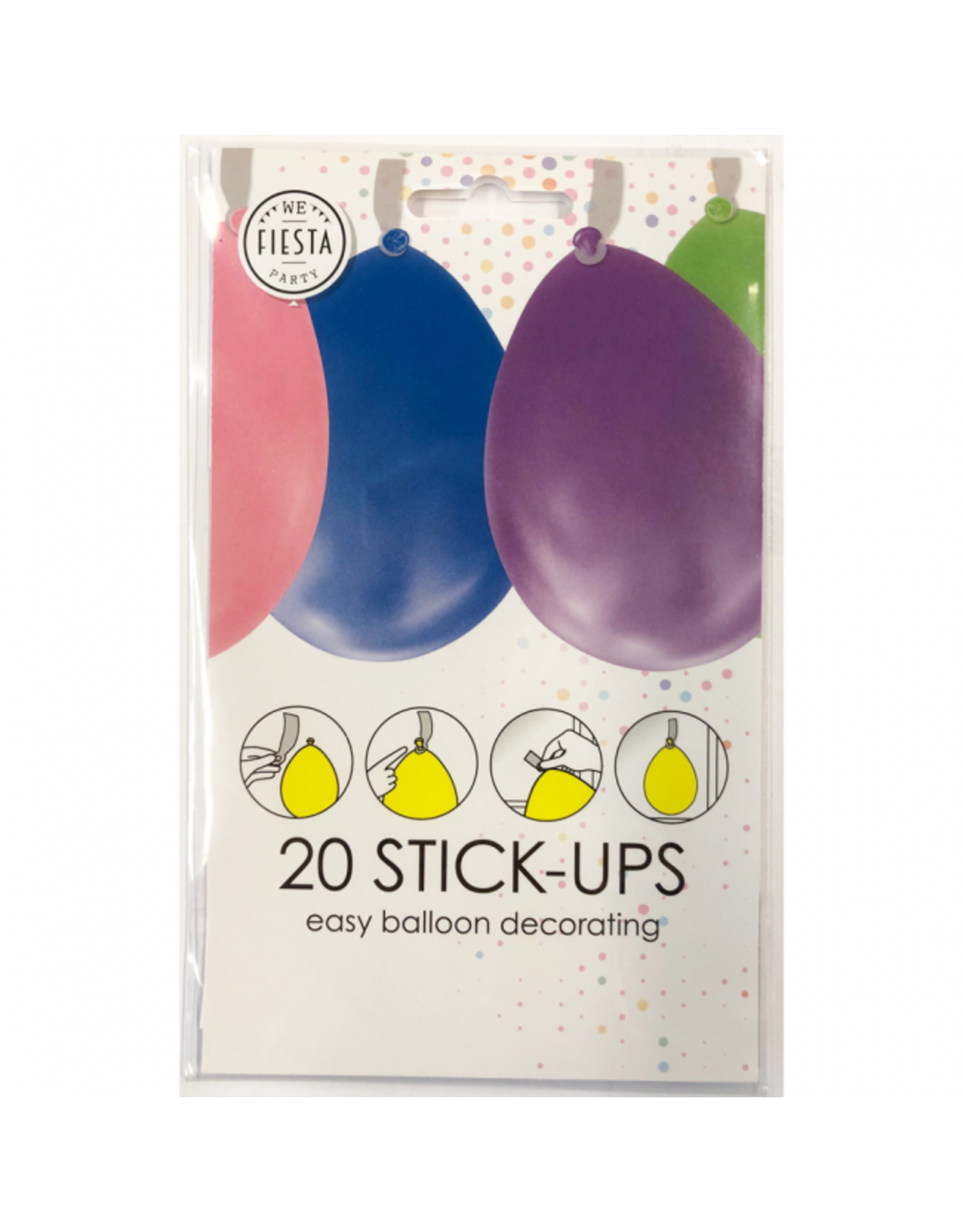 Ballonnen stick-ups 20 stuks