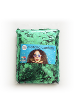 Confetti metallic groen 10 mm 250 gram