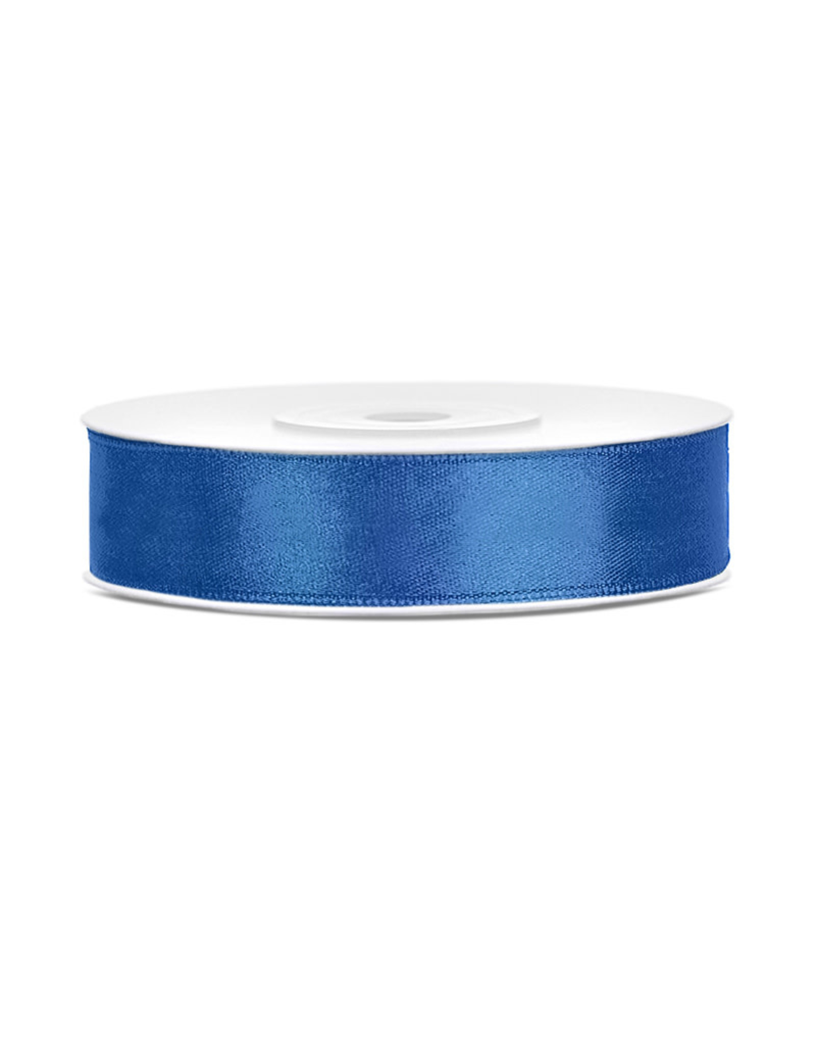 Satijn lint blauw 12 mm 25 meter