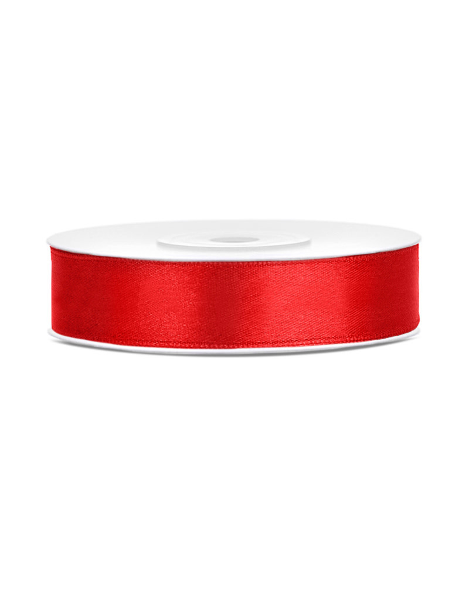 Satijn lint rood 12 mm 25 meter