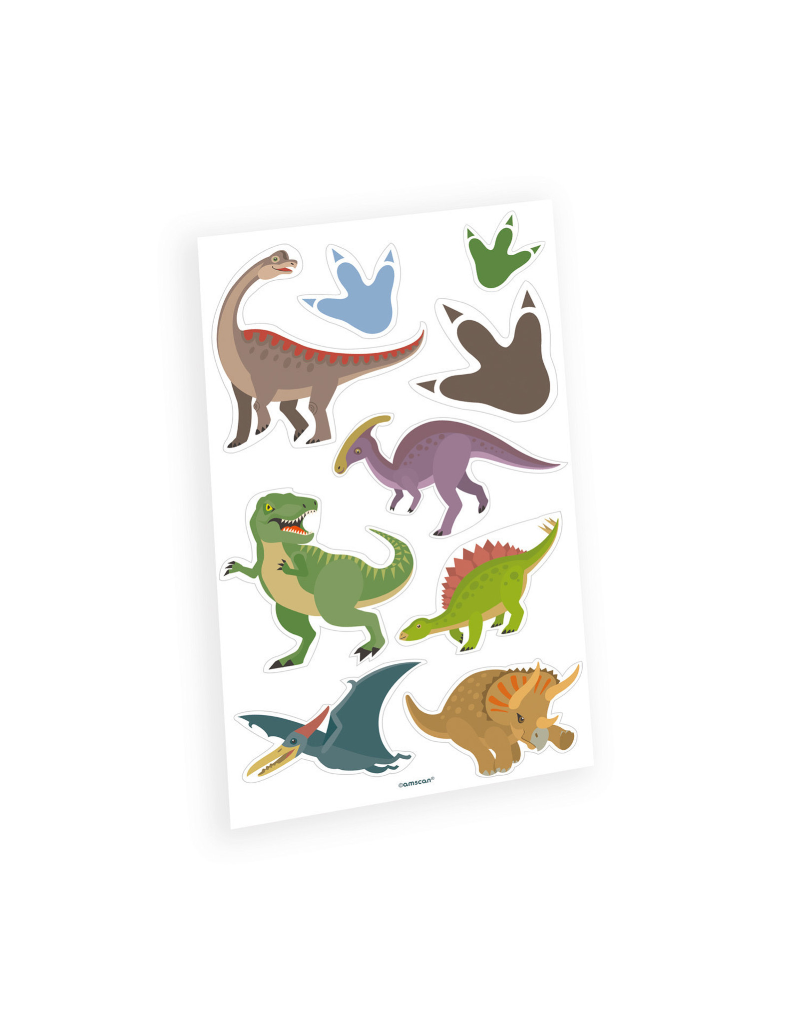 Dino plaktattoos 9-delig