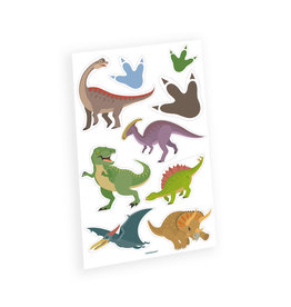 Dino plaktattoos 9-delig