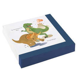 Amscan dino servetten 33 x 33 cm 20 stuks