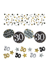 Amscan sparkling tafelconfetti 30 jaar mix