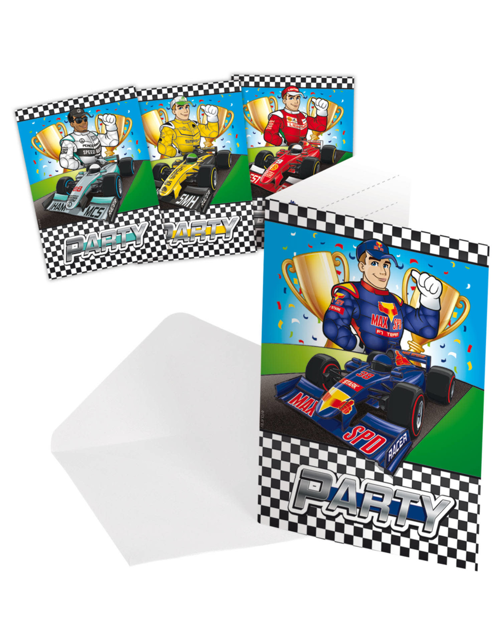 Formule 1 Uitnodigingen 8 Stuks Celebrate Online