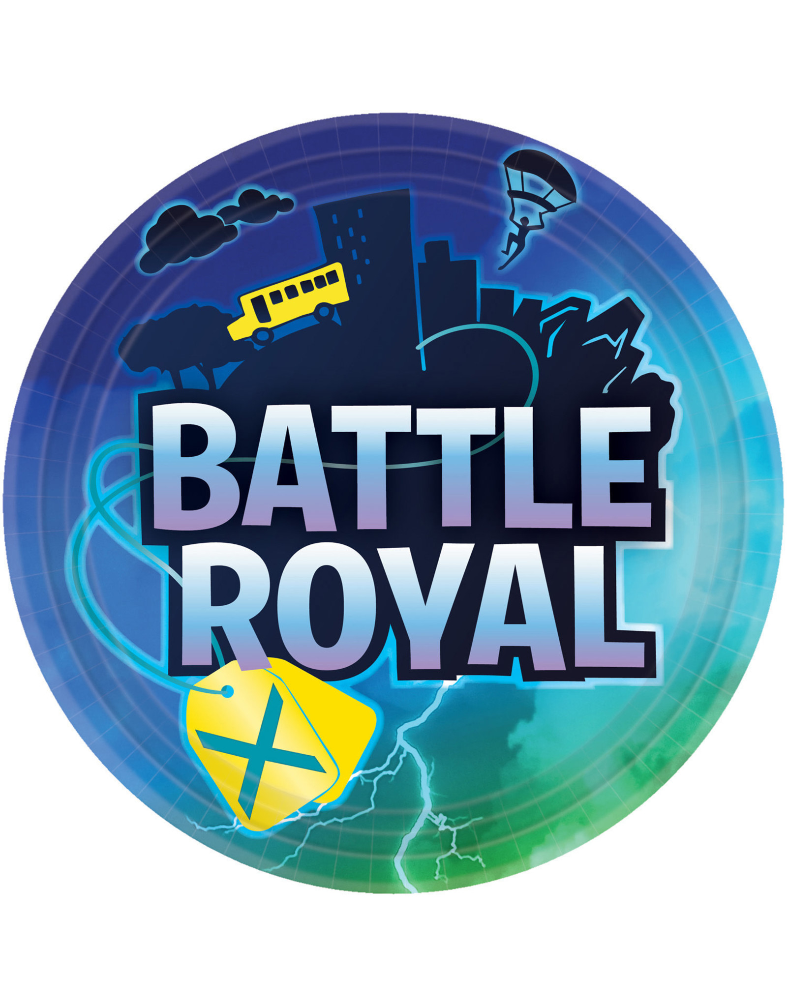 Amscan Battle royale borden 23 cm 8 stuks