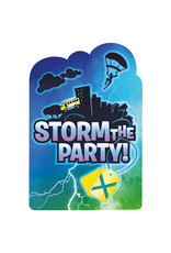 Battle royale uitnodigingen 8 stuks