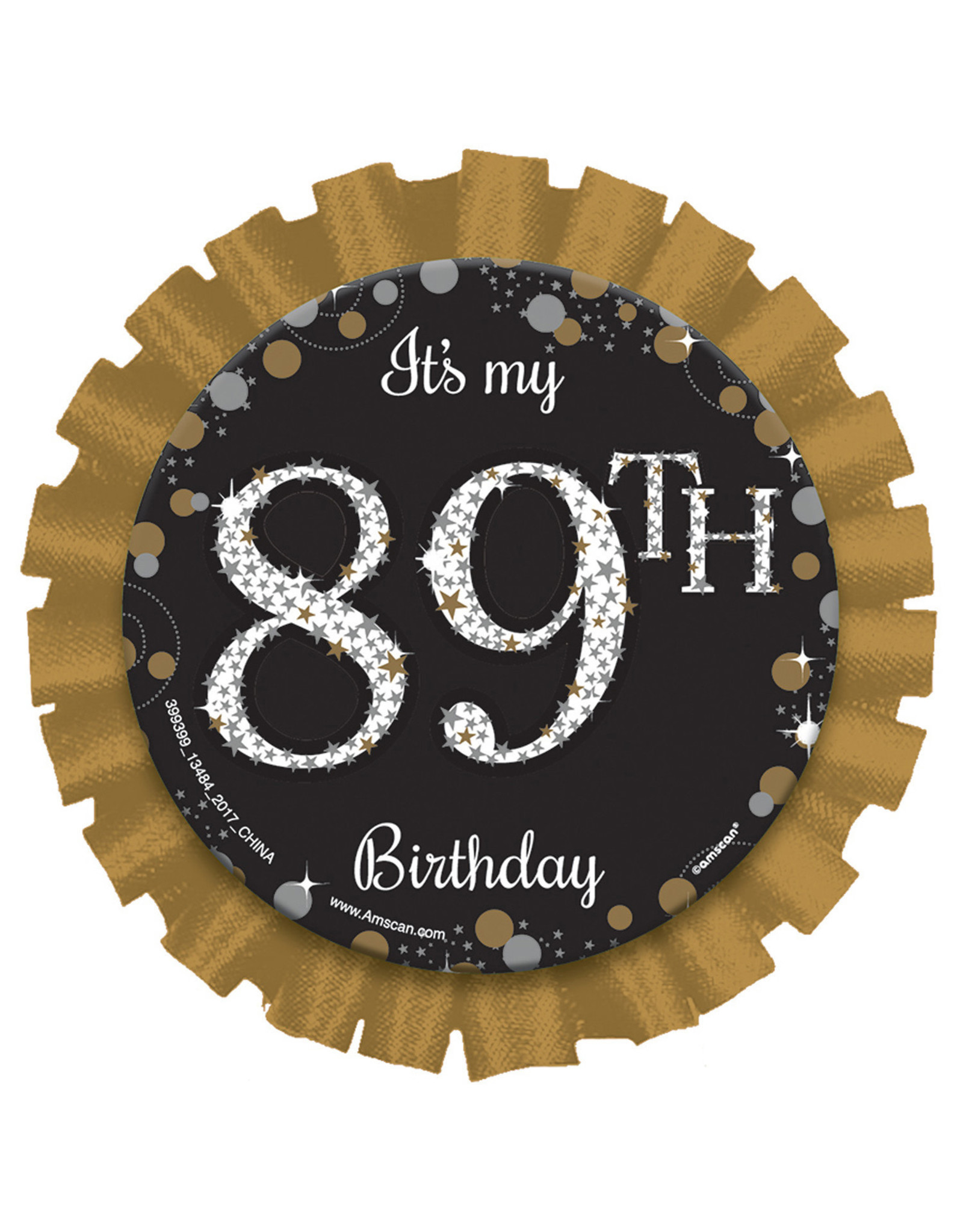 Sparkling birthday button DIY
