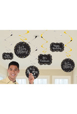 Hangdecoratie sparkling DIY 12-delig