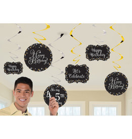 Hangdecoratie sparkling DIY 12-delig