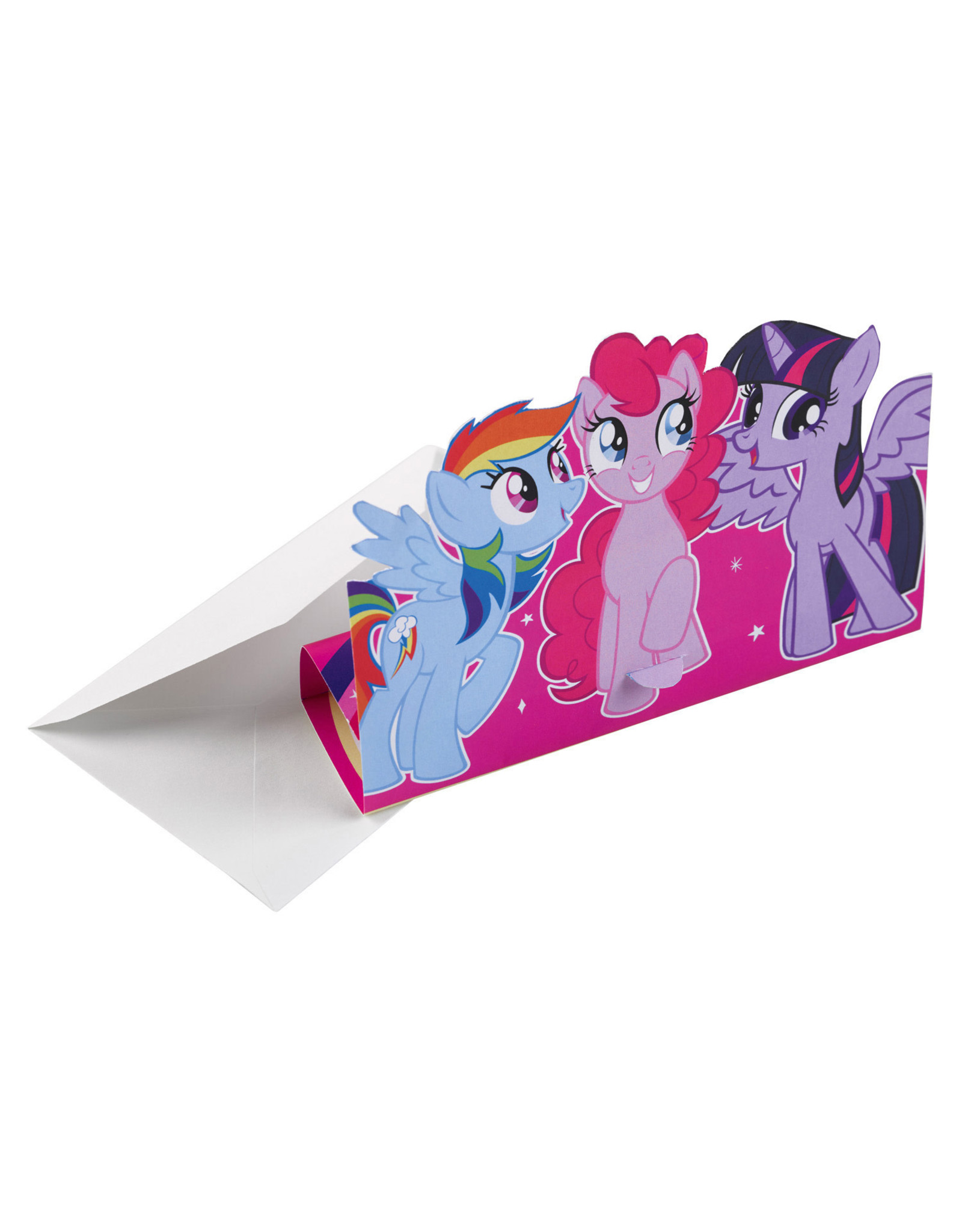 My little pony uitnodigingen 8 stuks