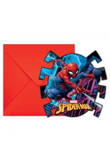 Spiderman uitnodigingen 6 stuks