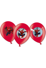 Spiderman latex ballonnen 6 stuks