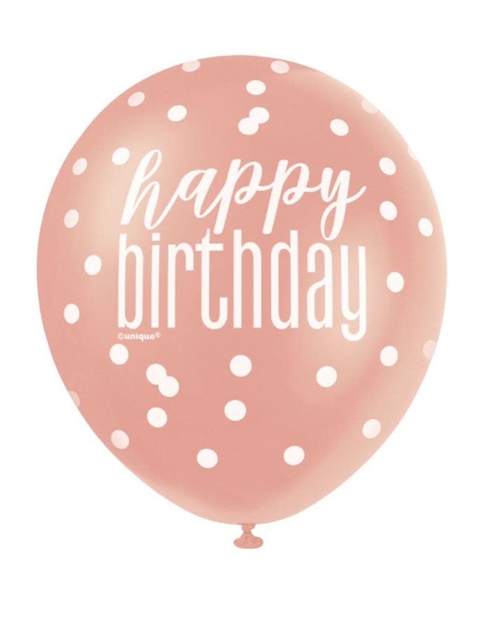 Geschatte in verlegenheid gebracht ondernemer Unique ballonnen rose goud/wit happy birthday 6 stuks - | Celebrate Online