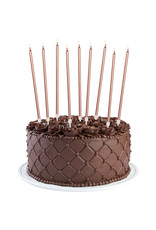 Rose gouden kaarsen deluxe 15 cm 16 stuks