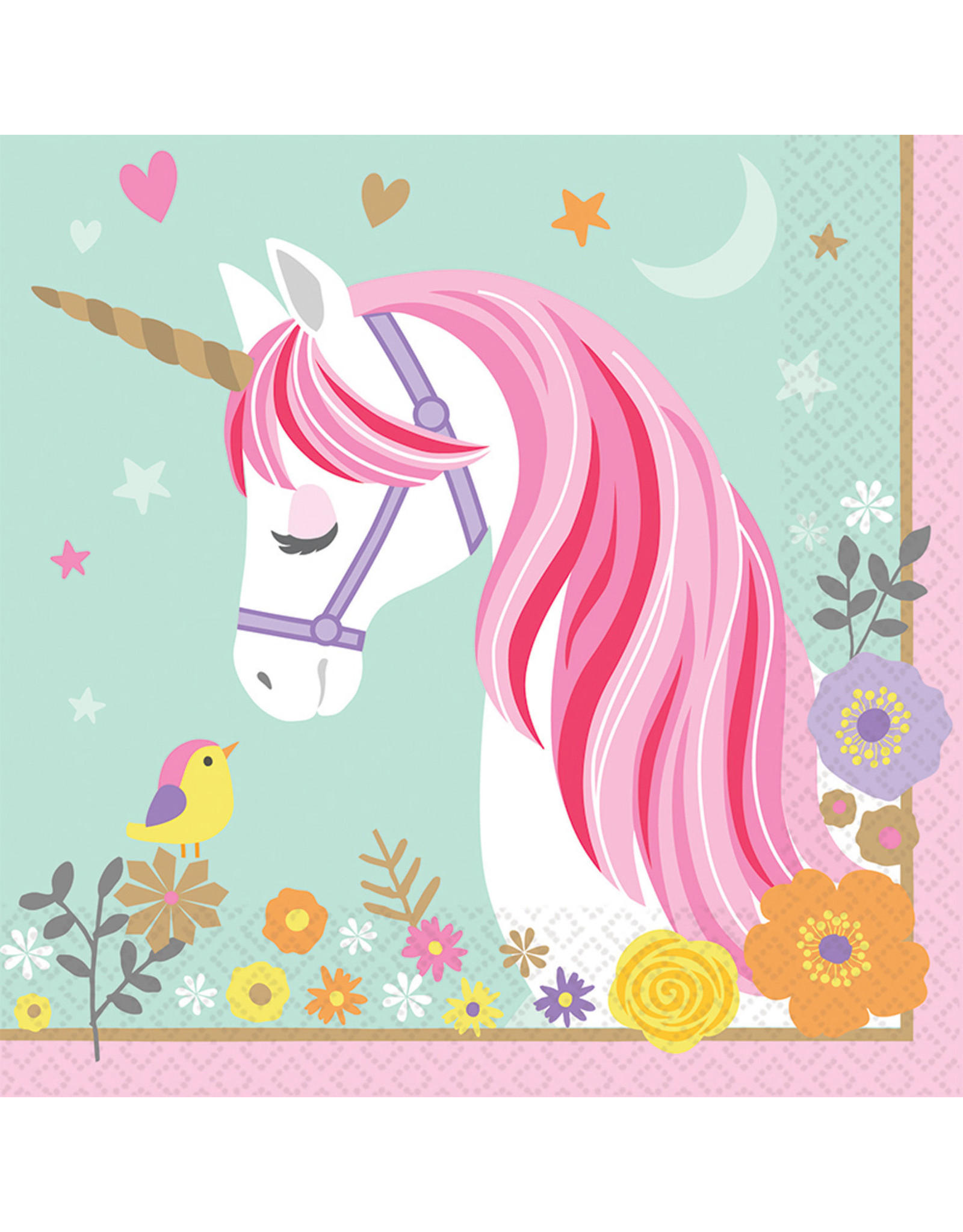 Unicorn servetten 16 stuks 32.7 cm