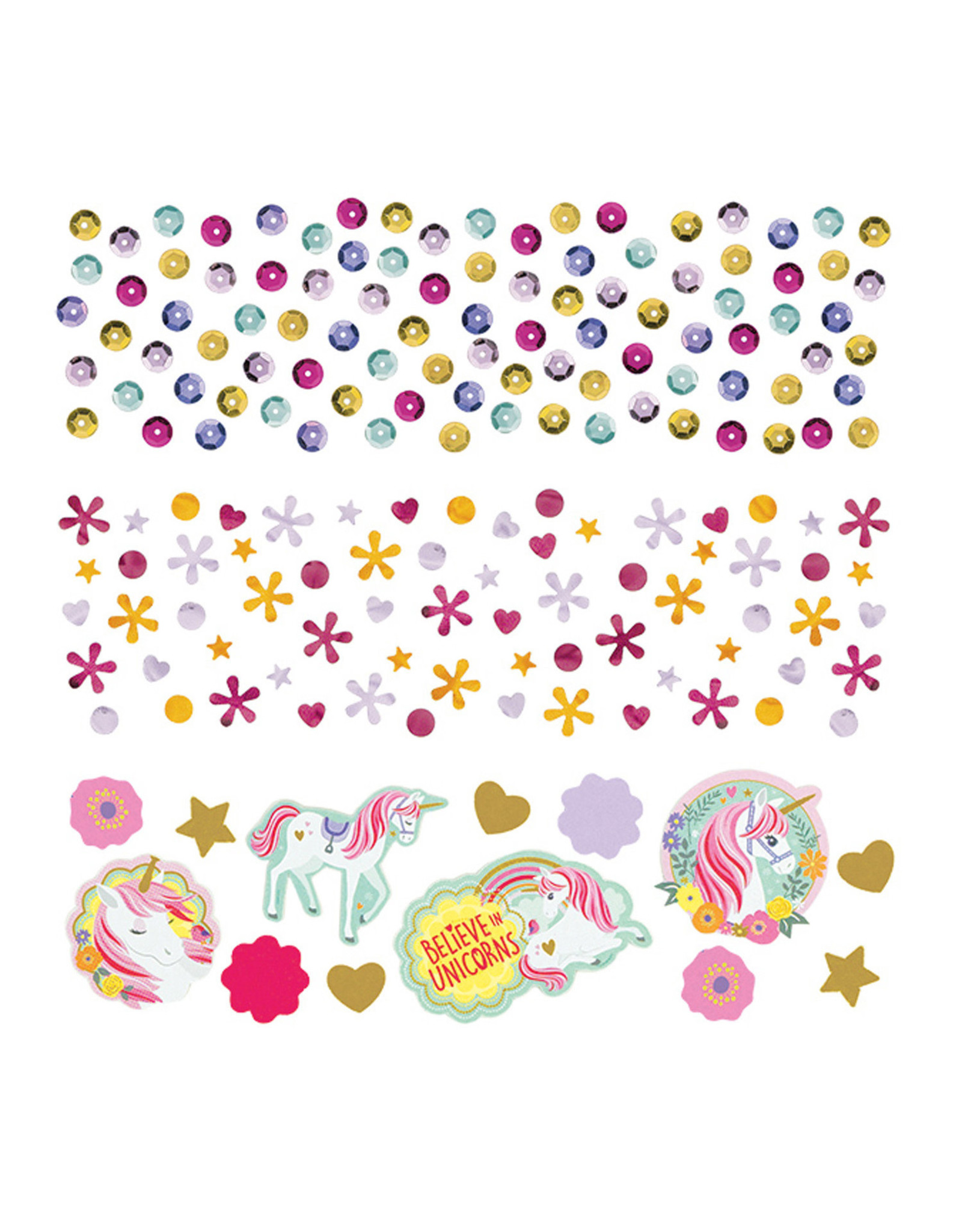 Unicorn confetti 3 zakjes á 34 gram