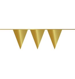 Vlaggenlijn goud metallic 10 meter