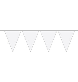 Mini vlaggenlijn wit 3 meter