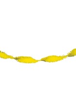 Crêpe slinger geel 6 meter