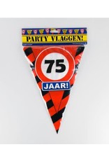 Verkeersbord vlaggenlijn 75 jaar 10 meter