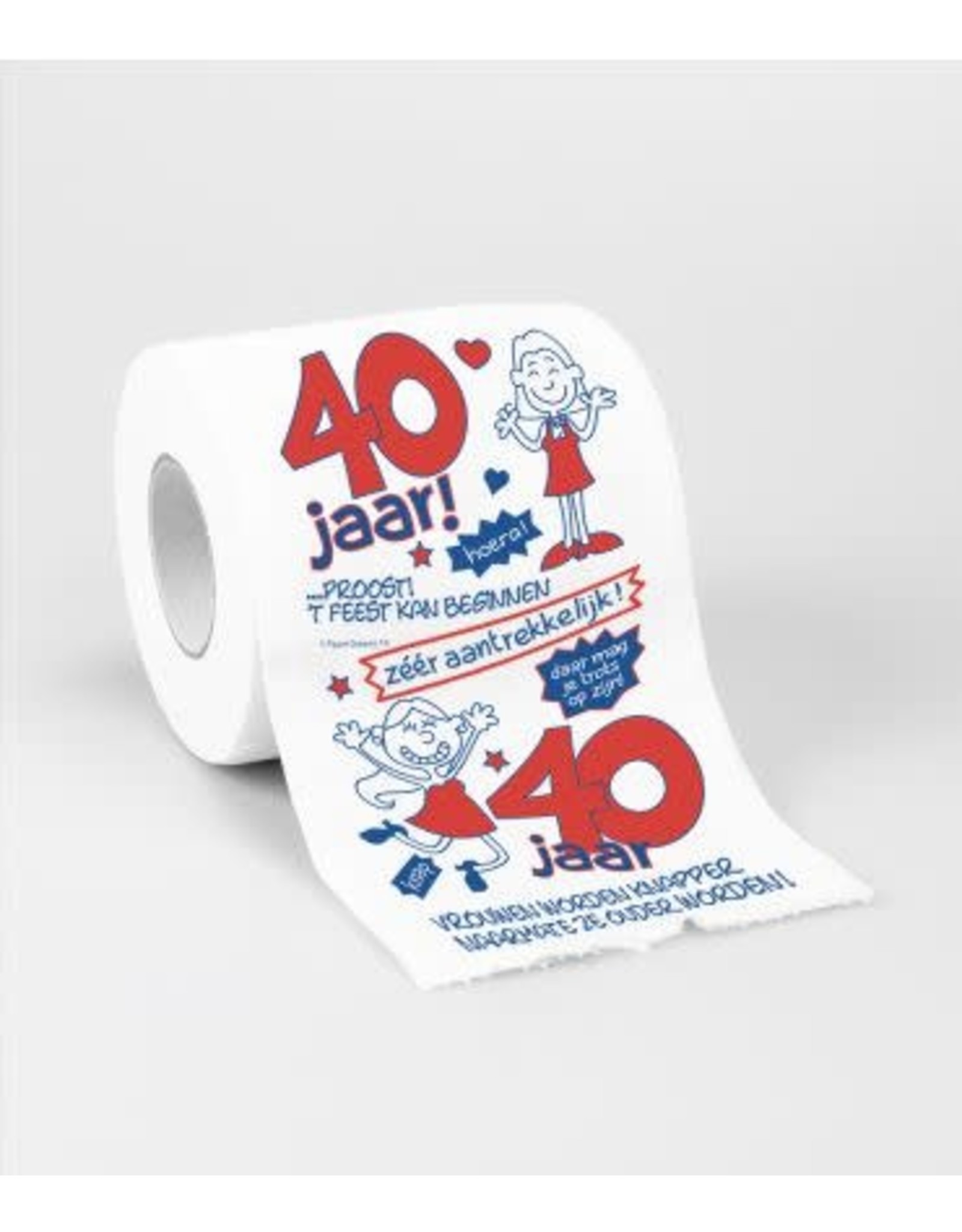 Toiletpapierrol 40 jaar vrouw