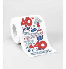 Toiletpapierrol 40 jaar vrouw