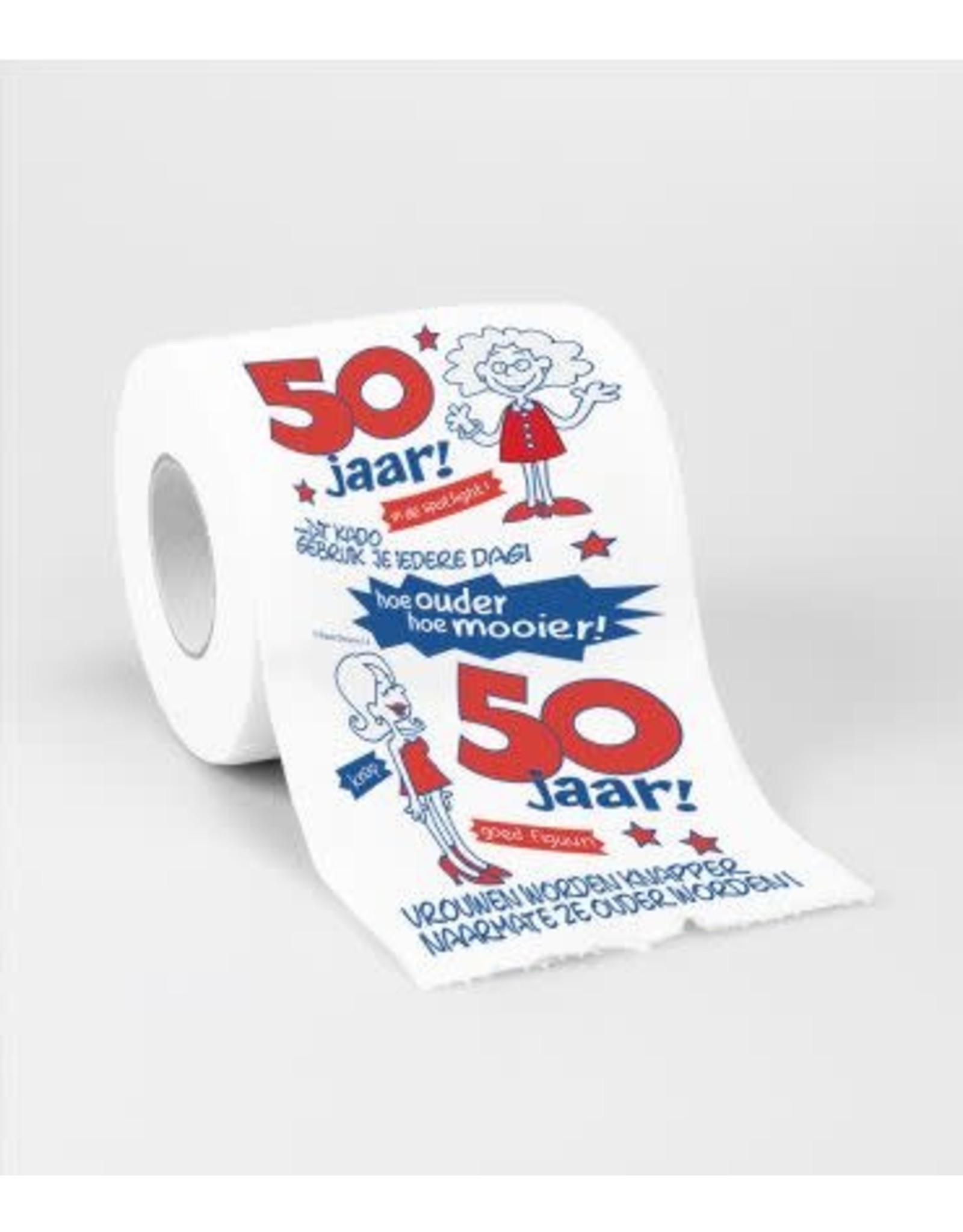 Toiletpapierrol 50 jaar vrouw