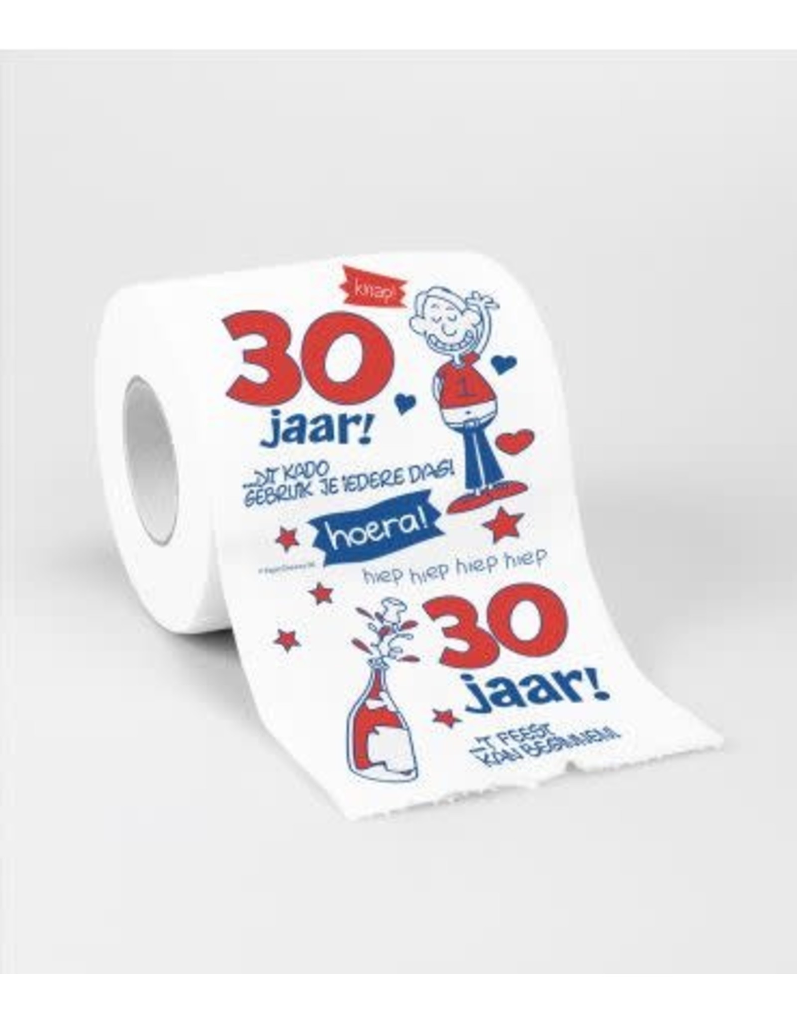 Toiletpapierrol 30 jaar man