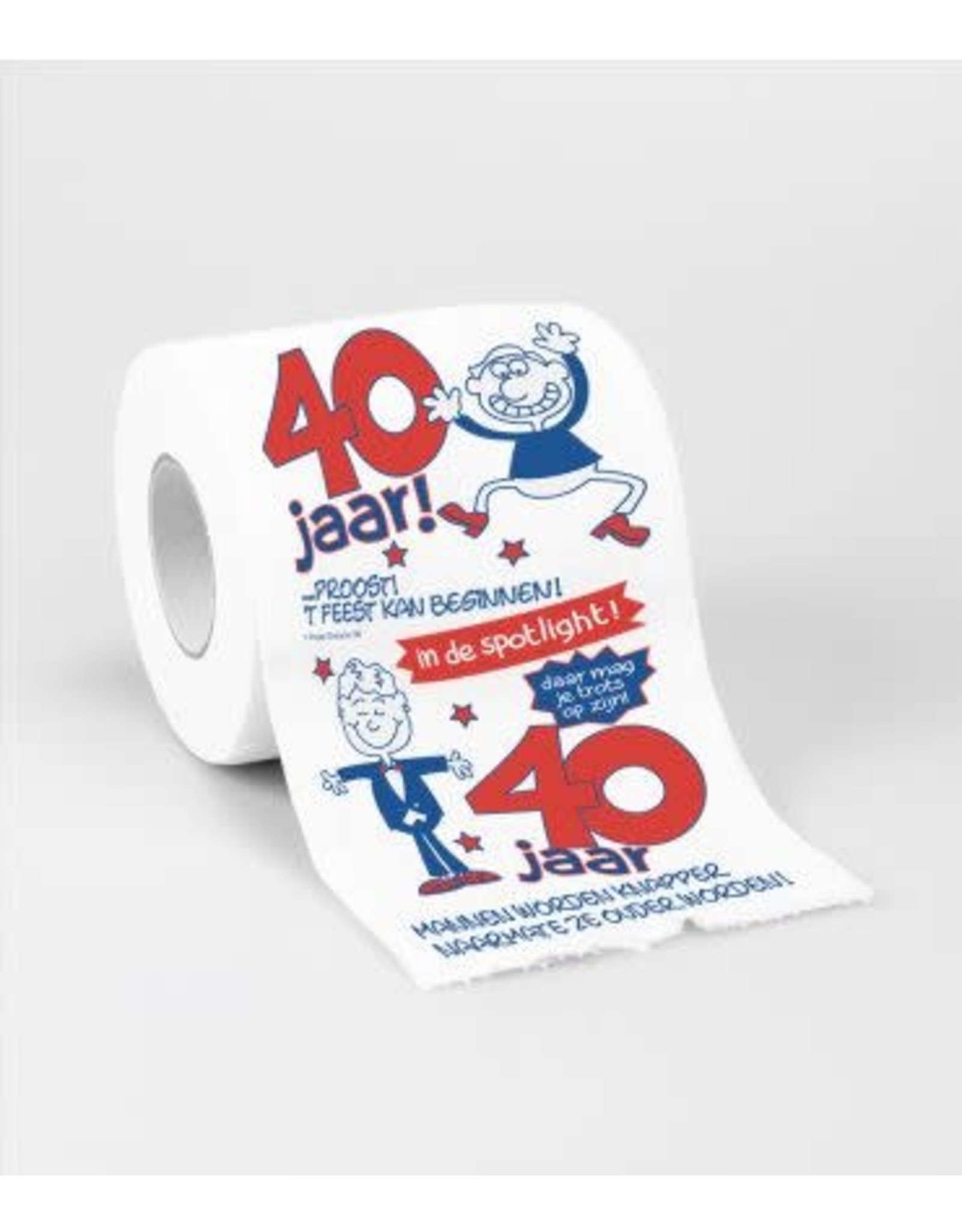 Toiletpapierrol 40 jaar man