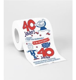 Toiletpapier nr 9 40 jaar man