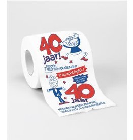 Toiletpapierrol 40 jaar man
