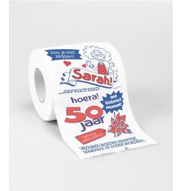 Toiletpapierrol Sarah 50 jaar