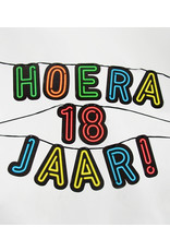 Neon slinger nr 2 Hoera 18 jaar