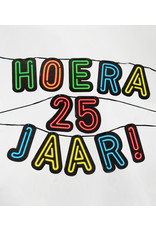 Neon slinger nr 3 Hoera 25 jaar