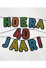 Neon slinger nr 5 Hoera 40 jaar