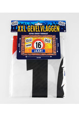 XXL gevelvlag 16 jaar 150 x 90 cm