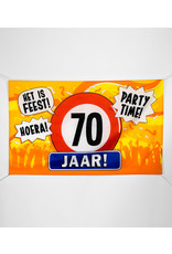 XXL gevelvlag 70 jaar 150 x 90 cm