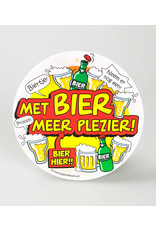 Bierviltjes met bier meer plezier 6 stuks