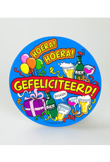 Bierviltjes hoera gefeliciteerd! 6 stuks